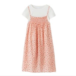 Zara Contrasting Elastic Detail Slip Dress Size: 9